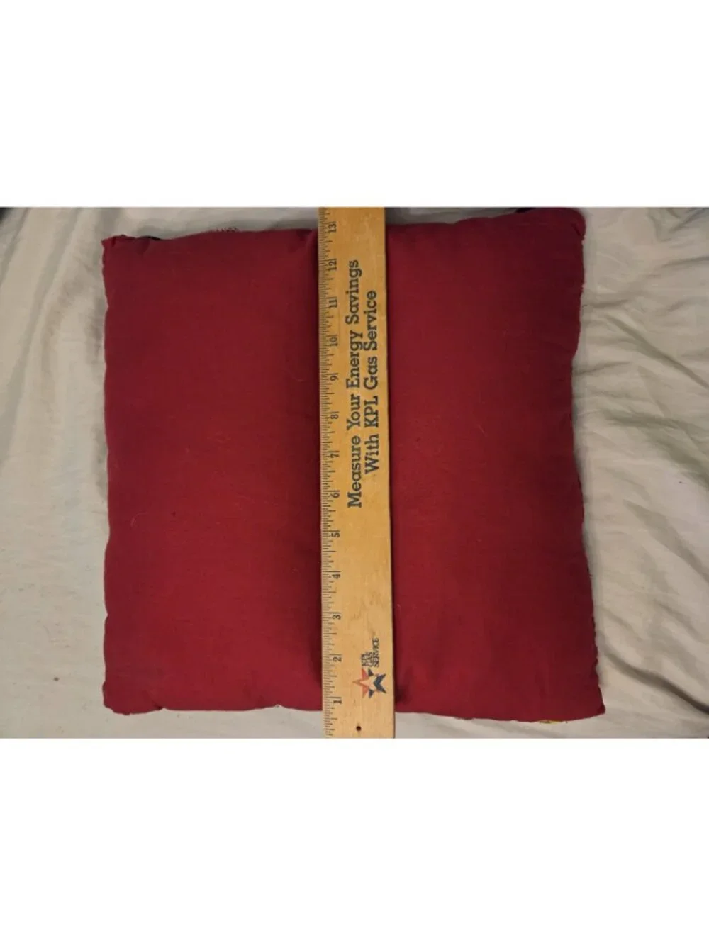 Vintage Handmade Yoyo Quilt Throw Pillow 13 X 13